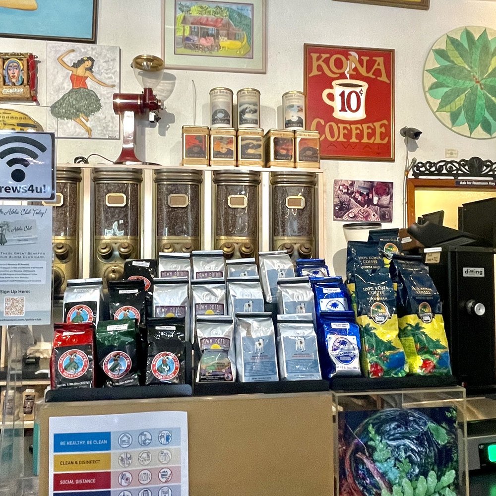 Maui Coffee Roasters - Different arrays of coffee . Wish prices were attached, I had to ask the cashier each time. - Coffee Roasteries Near Me - Kahului, Hawaii Maui Coffee Roasters - Different arrays of coffee . Wish prices were attached, I had to ask the cashier each time. - Coffee Roasteries Near Me - Kahului, Hawaii