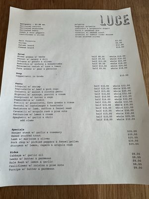 Menu photo 1 Luce Portland, OR Menu photo 1 Luce Portland, OR