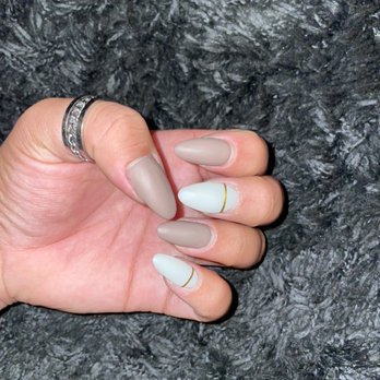 Ivy Nails - Matte acrylic nails with dipping powder - Nail Salons Near Me - Paramount, California Ivy Nails - Matte acrylic nails with dipping powder - Nail Salons Near Me - Paramount, California
