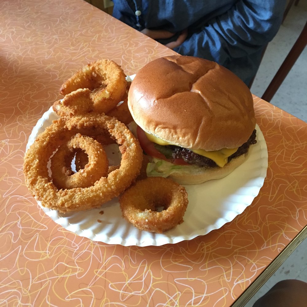 Richee Freeze - Super Cheeseburger with Onion Rings - Burgers Near Me - Roanoke, Virginia Richee Freeze - Super Cheeseburger with Onion Rings - Burgers Near Me - Roanoke, Virginia