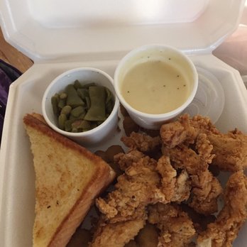 George's Cafe - Chicken Strip dinner with Fried okra! - American Near Me - Lubbock, Texas George's Cafe - Chicken Strip dinner with Fried okra! - American Near Me - Lubbock, Texas