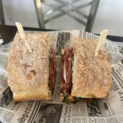 Italian Deli and Market - Caprese with Prosciutto sandwich