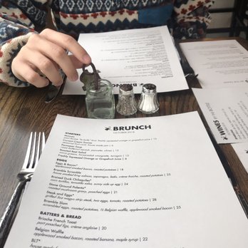 Bramble House - October 2018 Brunch menu - New American Near Me - Vashon, Washington
