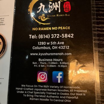 Kyushu Ramen Bar - Menu. - Ramen Near Me - Columbus, Ohio Kyushu Ramen Bar - Menu. - Ramen Near Me - Columbus, Ohio