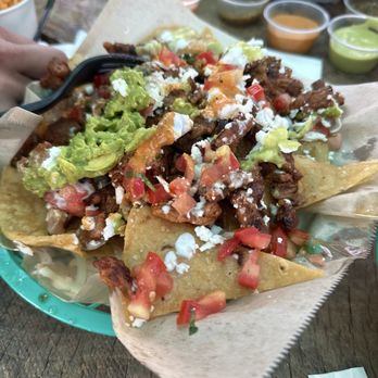 Highway Tacos - Great nachos, but al pastor was chewy and fatty. - Mexican Near Me - Santa Ynez, California