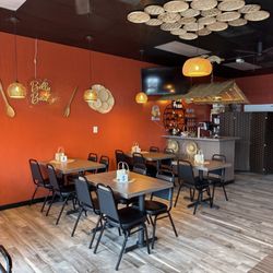 Ethan's Belly Boink - Dining area with bar. Perfect food a little party
