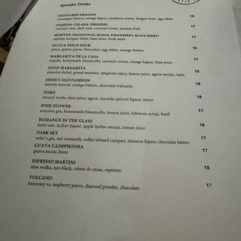 Exilio Latin Flair - Menu - Latin American Near Me - Houston, Texas Exilio Latin Flair - Menu - Latin American Near Me - Houston, Texas