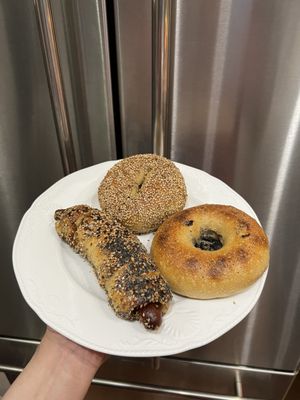 Chicken Dog Bagels by null
