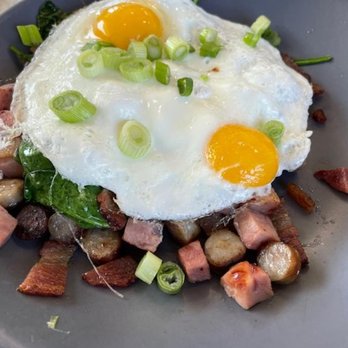 Cafe Mimosa - Protein Hash with Sunny Side Eggs. - Breakfast & Brunch Near Me - Rohnert Park, California Cafe Mimosa - Protein Hash with Sunny Side Eggs. - Breakfast & Brunch Near Me - Rohnert Park, California