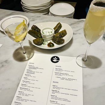 Epice - Cocktails and grape leaf appetizer - Lebanese Near Me - Nashville, Tennessee