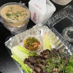 2. Crying Tiger 2. Tom Kha (Mild Spicy)