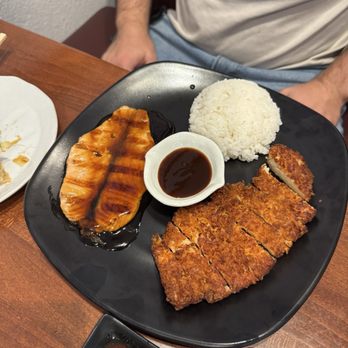Sakuraya - Lunch special: Chicken Katsu and Salmon Teriyaki - Sushi Bars Near Me - Orange, California Sakuraya - Lunch special: Chicken Katsu and Salmon Teriyaki - Sushi Bars Near Me - Orange, California