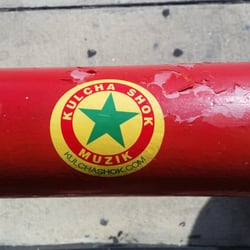Colledge Park Texaco - I liked this sticker on the barrier.