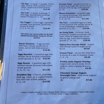 Manna - Menu - Bistros Near Me - Killarney, Kentucky