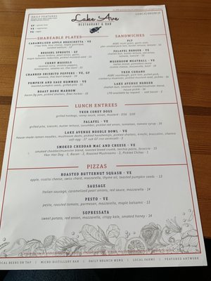 Menu photo 6 Lake Ave Restaurant & Bar Duluth, MN