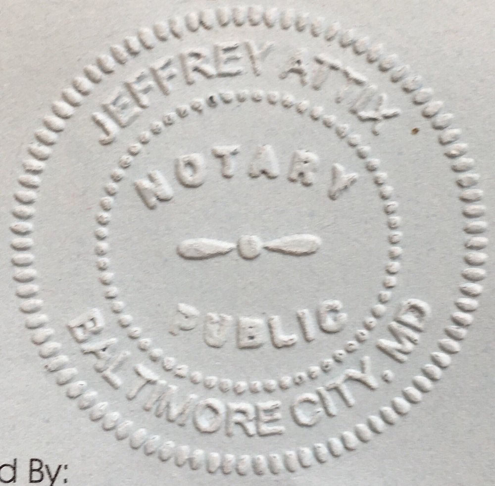 NOTARY PUBLIC Notary at 902 Stubblefield Ln, Baltimore, Maryland