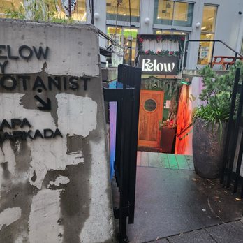 Below by Botanist - Entrance to Below! - Cocktail Bars Near Me - Portland, Oregon