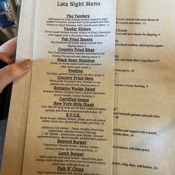 Barley Republic Public House - Late night menu - Irish Near Me - St. Augustine, Florida