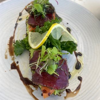 Mala Ocean Tavern - Seared Ahi Bruschetta- the best! - Seafood Near Me - Lahaina, Hawaii Mala Ocean Tavern - Seared Ahi Bruschetta- the best! - Seafood Near Me - Lahaina, Hawaii