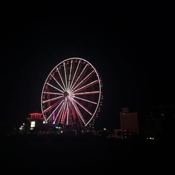 SkyWheel Myrtle Beach - View of the sky wheel from the beach - Amusement Parks Near Me - Myrtle Beach, South Carolina SkyWheel Myrtle Beach - View of the sky wheel from the beach - Amusement Parks Near Me - Myrtle Beach, South Carolina