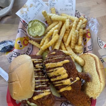 Dave's Hot Chicken - Dave's #2 2 Sliders w/ Fries (medium) - Chicken Shop Near Me - Beaverton, Oregon Dave's Hot Chicken - Dave's #2 2 Sliders w/ Fries (medium) - Chicken Shop Near Me - Beaverton, Oregon