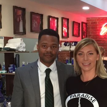 The Grafton Barber - With owner Neringa . She is cool people, cuts hair also. - Barbers Near Me - Blanchardstown, D The Grafton Barber - With owner Neringa . She is cool people, cuts hair also. - Barbers Near Me - Blanchardstown, D