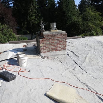 Five Star Chimney & Masonry - Large amounts of protective tarp during demolition - Masonry/Concrete Near Me - Des Moines, Washington