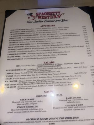 Menu photo 8 Spaghetty Western Las Vegas, NV Menu photo 8 Spaghetty Western Las Vegas, NV