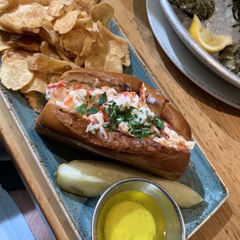 Bluewater Grill Seafood Restaurant & Market Carlsbad - Lobster Roll with house made warm chips. - Seafood Near Me - Carlsbad, California