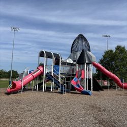 Space themed play equipment