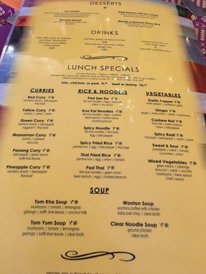 Menu photo 6 Thai One On Vista, CA