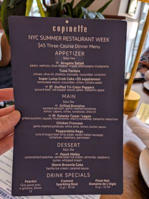 Menu photo 1 Copinette New York, NY