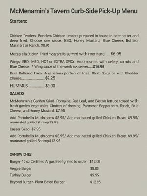 Menu photo 5 McMenamin's Tavern Philadelphia, PA Menu photo 5 McMenamin's Tavern Philadelphia, PA