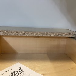 Seigle's Cabinet Center - The back stretcher is splitting and cracked