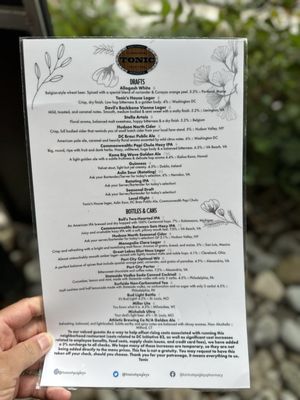 Menu photo 4 Tonic Washington, DC, DC