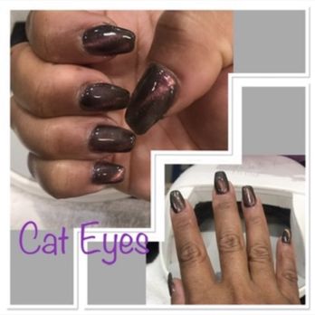 Excel Salon & Nails Spa - Cats eye nail design - Hair Salons Near Me - Downey, California