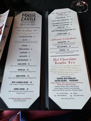 Menu photo 7 The Magic Castle Hollywood, CA