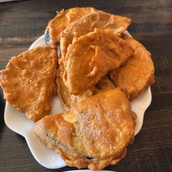 Sugandh Indian Restaurant & Bar - Eggplant Pakora - Indian Near Me - Millbrae, California Sugandh Indian Restaurant & Bar - Eggplant Pakora - Indian Near Me - Millbrae, California