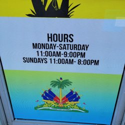 Authentic Caribbean Kitchen - Posted hours