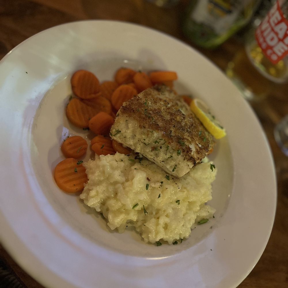 Mahi Mahi with Risotto and Carrots Mahi Mahi with Risotto and Carrots