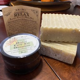 Relax soap bar and Herbal First Aid Ointment Relax soap bar and Herbal First Aid Ointment