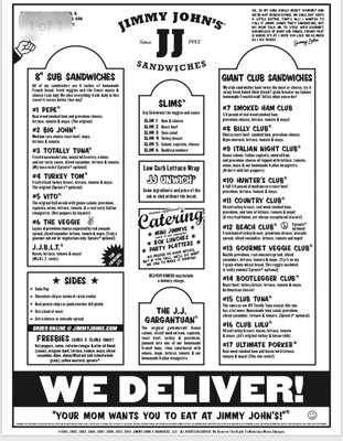 Menu photo 1 Jimmy John's Cedar City, UT Menu photo 1 Jimmy John's Cedar City, UT