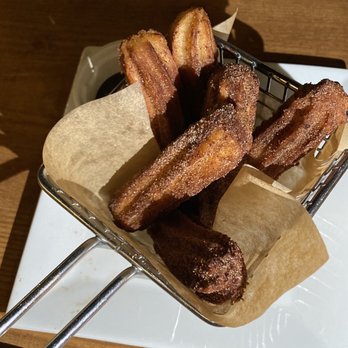 Margaritas - Dot's churros. A little dark but she said they weren't greasy or heavy at all! Ghirardelli chocolate dip was delish. - Mexican Near Me - Honolulu, Hawaii