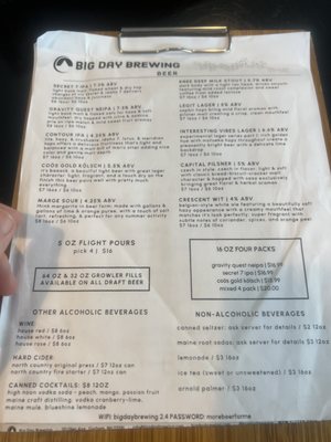 Menu photo 2 Big Day Brewing Gorham, NH
