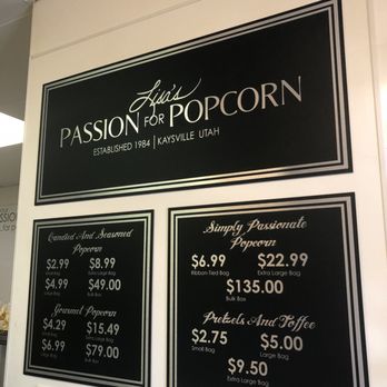 Lisa's Popcorn - Prices - Popcorn Shops Near Me - Kaysville, Utah