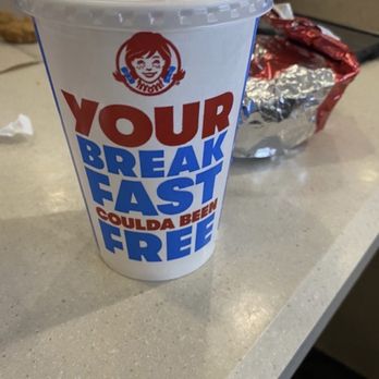 Wendy's - a plastic cup with a straw in it - Burgers Near Me - Louisville, Kentucky
