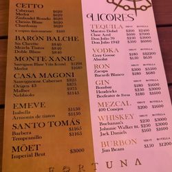 La Estancia - Menu