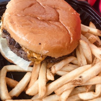 Del Frisco's Double Eagle Steakhouse - Prime Cheeseburger n fries (box lunch) - Seafood Near Me - Boston, Massachusetts