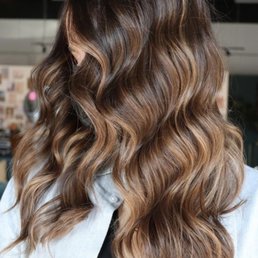 Partial balayage, tone, cut Partial balayage, tone, cut