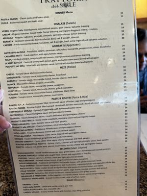 Menu photo 7 Trattoria del Sole Sherman Oaks, CA Menu photo 7 Trattoria del Sole Sherman Oaks, CA